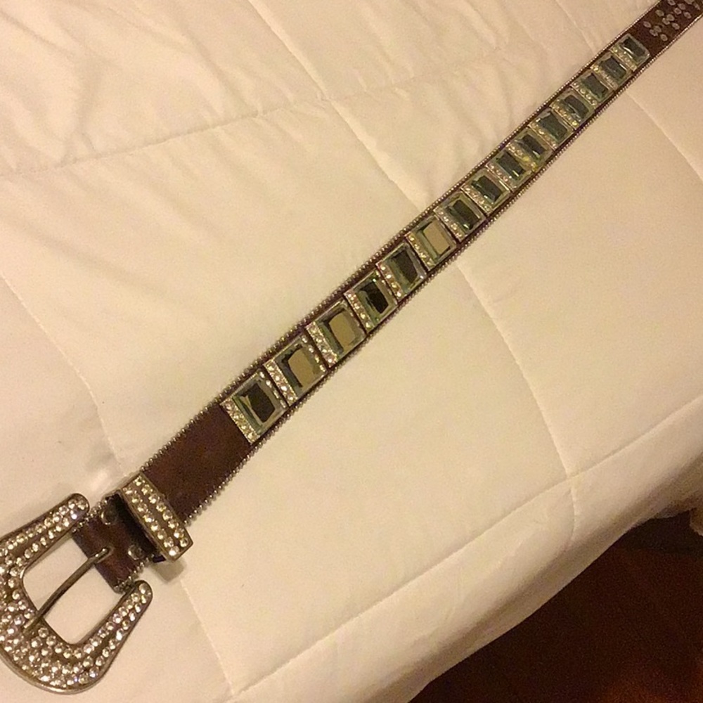 Leather Rhinestone Belt🌟 - Picture 4 of 7